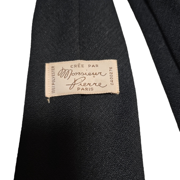 Vintage Monsieur Pierre Paris 100% Polyester Necktie EUC - Picture 3 of 4